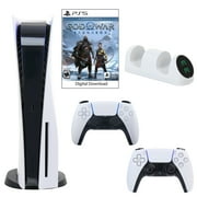 Sony PlayStation 5 Core Console with God of War: Ragnarok with Dual Charger and DualSense Controller in White