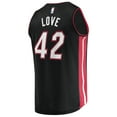 thumbnail image 3 of Men's Fanatics Kevin Love Black Miami Heat Fast Break Player Jersey - Icon Edition, 3 of 3