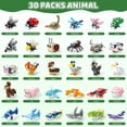 thumbnail image 4 of Yousxin 30-Pack Mini Animal Building Blocks, 927 Pcs Building Block Set, Plastic Animal Character Set, 30 Designs, Party Favors for Kids Ages 6+, 4 of 7
