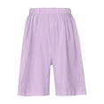 thumbnail image 5 of piuwrlz Shirt and Short Pants Set Baby Boys Girls Solid Color Cotton Summer Children's Set Purple Size 8-9 Years, 5 of 9