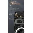 thumbnail image 3 of Magnetic Case for Google Pixel Fold Case Compatible with MagSafe Charger Carbon Fiber Slim Ultra Thin Aramid Fiber Anti-Scratch Shockproof Phone Case, Black&Blue, 3 of 8