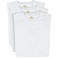thumbnail image 6 of Access Men's Heavyweight Short Sleeve Cotton Crew Neck T-Shirt (Pack of 3) (White, Medium) AT35, 6 of 9
