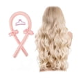 thumbnail image 3 of Diadema con rizador sin calor para cabello largo, rizador grande rosa sin calor para ondas suaves durante la noche., 3 of 5
