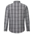thumbnail image 6 of Youclos Men's Long Sleeve Plaid Flannel Shirts with Pocket Casual Button Down Shirt Regular Fit, 6 of 7