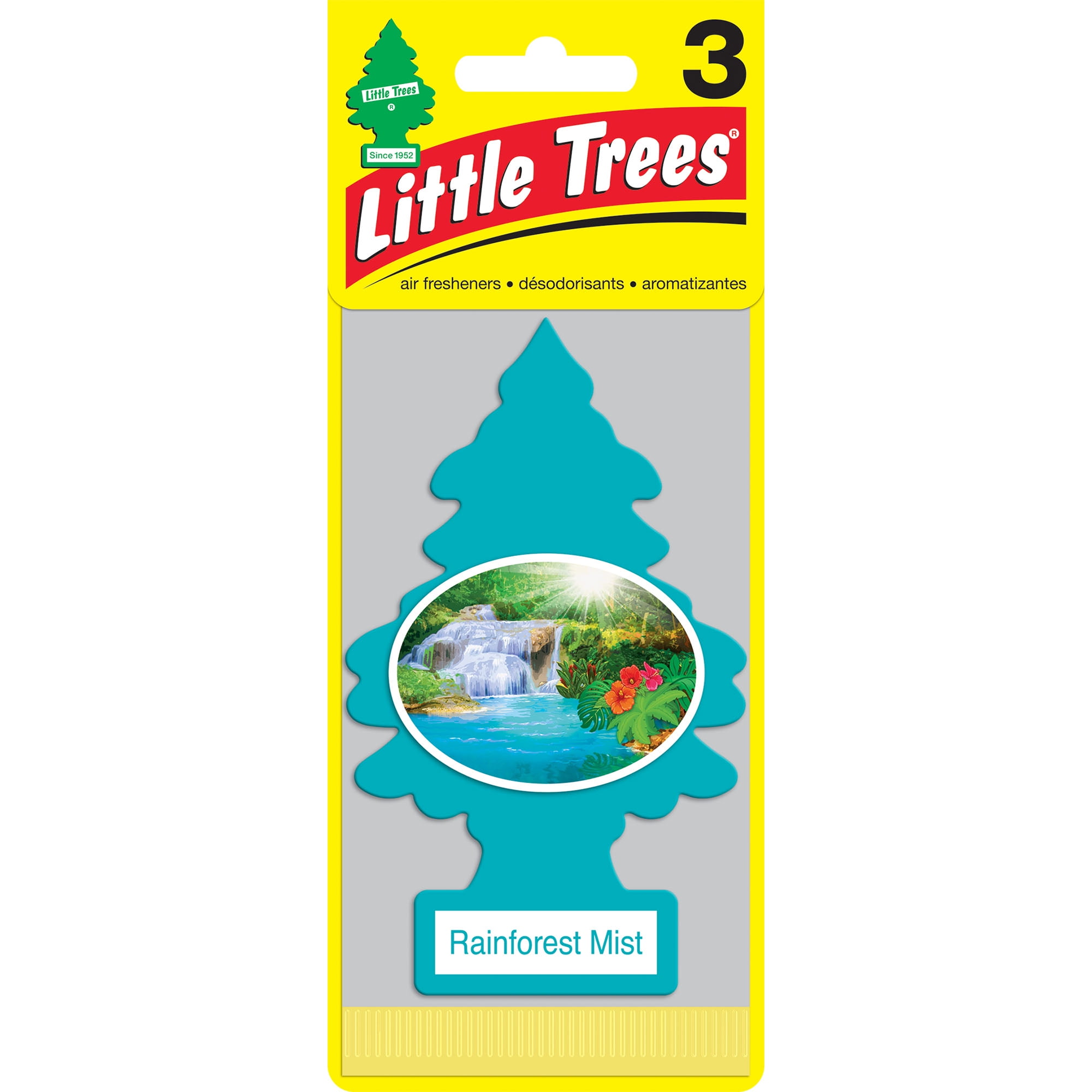 Little Trees Air Freshener Rainforest Mist Fragrance 3Pack Walmart