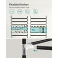 thumbnail image 3 of Songmics Home 10-Tier Shoe Rack, Rangement de chaussures pour placard d'entrée, mince et peu encombrant, noir, 3 of 9