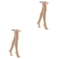 thumbnail image 4 of letairis Stay In Style With These High Knee Socks Any Outfit Made With Nylon And Spandex Over Knee High Sock Skin color S 2Set, 4 of 6