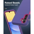 thumbnail image 5 of for Samsung Galaxy A15-5G Case,  Port Protection, Full-Body Non-Slip Silicone Rubber Covered, 3-Layer Heavy Duty Drop-proof Cover Phone Case, Red/Purple, 5 of 14