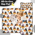 thumbnail image 4 of Halloween Black Cats with Pumpkins and Witch Hats Toddler Nap Mats for Kids Preschool,50"x20" Sleeping Mat Bag or Kids,Toddler Sleeping Bag,Toddler Nap Mat or Daycare, 4 of 6