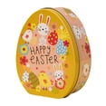 thumbnail image 1 of BKER Easter Decorations Decorative Rabbit Flat Egg Shaped Tinplate Box Festive Children's Gift Box Candy Box, 1 of 4