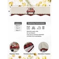 thumbnail image 4 of Christmas Truck Gnomes Mantel Scarf Fireplace Decorations for Living Room, Red Black Plaid Xmas Tree Burlap Fireplace Mantel Scarf Cover Runner for Halloween/Thanksgiving/Christmas Decor 90"x17", 4 of 6