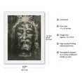 thumbnail image 2 of The Shroud of Turin (Sindone di Torino) - Turin Shroud (Sacra Sindone) - Vintage Religious Art by Secondo Pia c.1898 - Japanese Unryu Rice Paper Art Print (Unframed) 17 x 22 in, 2 of 4