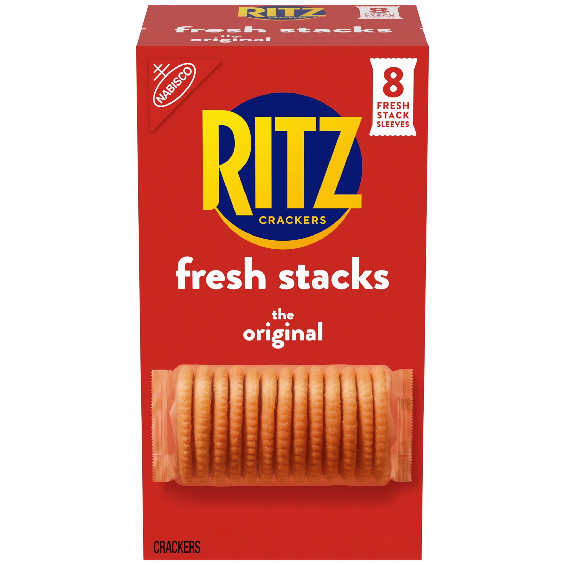 (3 pack) RITZ Fresh Stacks Original Crackers, Travel Snacks, 11.8 oz (8 Multi Snack Packs)