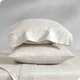 thumbnail image 1 of Bare Home Pillowcase Set - Premium 1800 Collection - Double Brushed - Ultra Soft - Standard Size, Modern Plaid - Stone/White, 2 Count, 1 of 5
