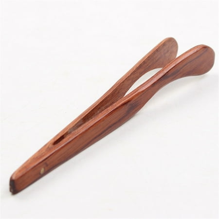 

QIFEI 1Pcs Bamboo Toaster Tongs - Reusable Wood Cooking Tongs -Ideal Kitchen Utensil For Cheese Bacon Muffin Fruits Bread- Ultra Grip - Eco-friendly