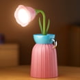 thumbnail image 1 of Feltree Flower Desk Lamp with Flexible Gooseneck Wireless Rechargeable LED with USB Charging 3 Color Modes and Stepless Dimming for Office Home Decor Gift, 1 of 8