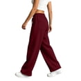 thumbnail image 4 of Chiccall Baggy Wide Leg Sweatpants for Women Elastic Drawstring Waist Pockets Casual Sweat Pants Athleisure Loungewear Trousers, 4 of 7