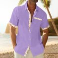 thumbnail image 2 of Hawaiian Shirt For Men, Men's Vintage Button Down Bowling Shirts Short Sleeve Summer Beach Shirt M, 2 of 5