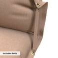 thumbnail image 5 of Covers & all Stylish Flat Bean Bag with Grommets and Belts, Olefin Fabric, UV Resistant for Bean Bag Lounger - Beige (L, 63 L × 47 W × 10 H inch)(Beans not included), 5 of 7