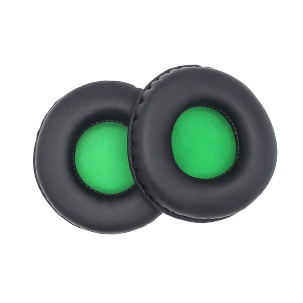 Tholdsy 2 uds. De almohadillas para los oídos, cojines de malla para juegos, accesorios para auriculares, reemplazo de la cubierta para Relojes inteligentes Verde