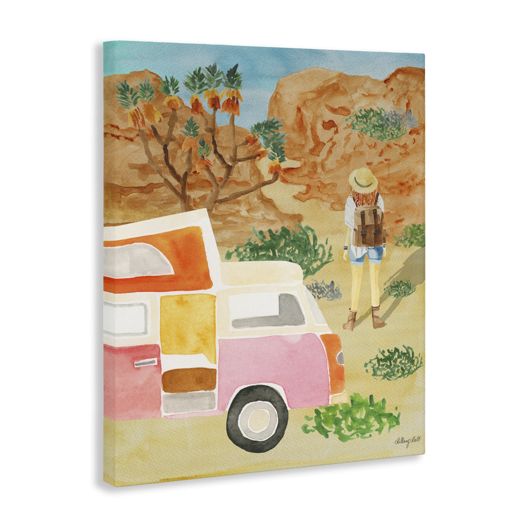 Stupell Industries Mojave Desert Road Trip Canvas Wall Art, design by Hillary Holt