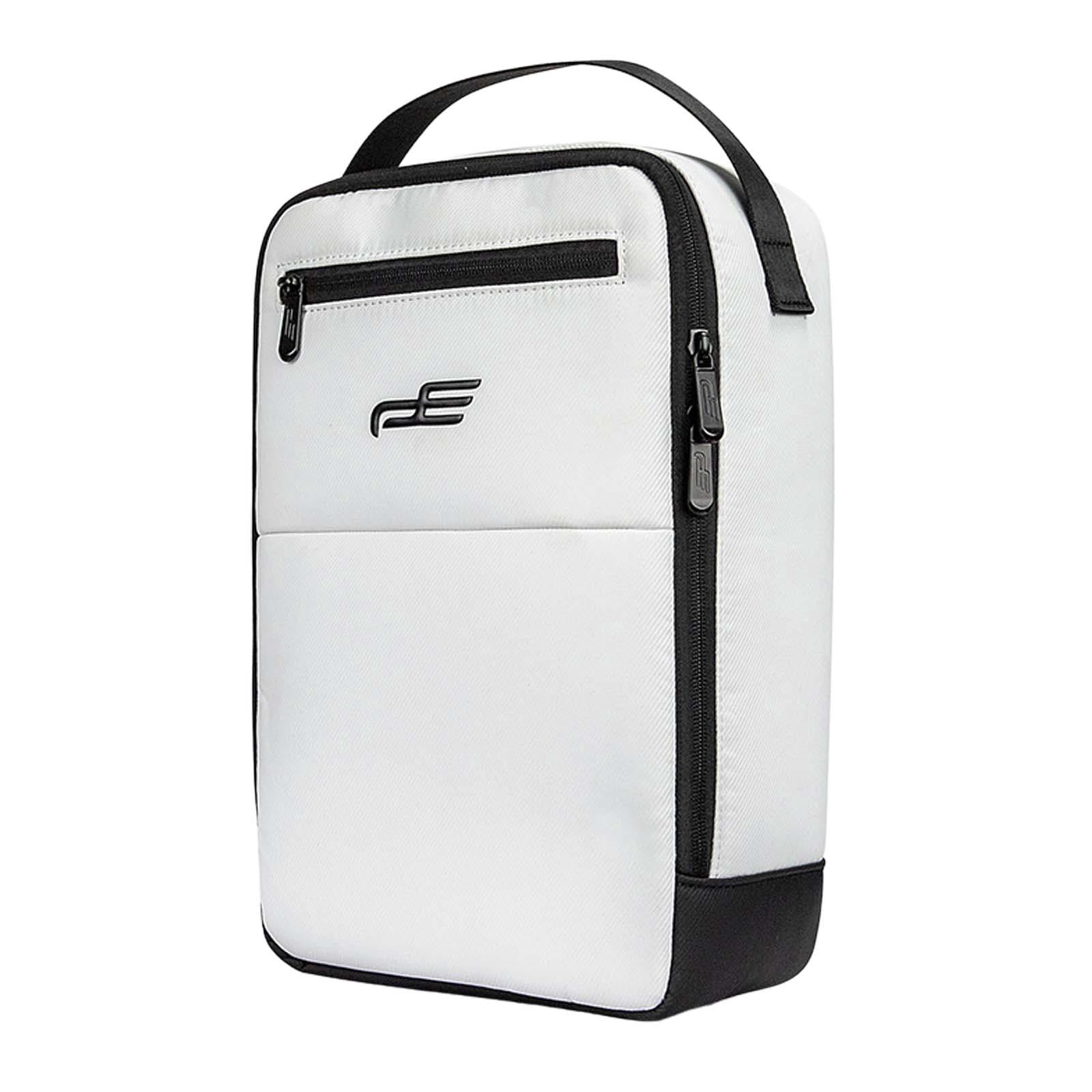 Golf Shoe Storage Bag Zippered Golf Bag Golf Gift for Men Women White