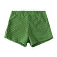 thumbnail image 1 of B91xZ Womens Bikini Bottom Rétro Ruché Swim Court Tankinis Slip, Vert S, 1 of 5