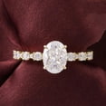 thumbnail image 3 of solitaire jewels 1.75CT Oval Moissanite Solitaire Engagement Ring For Women, 14K Yellow Gold, 3 of 6