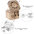 thumbnail image 4 of nipocaio Wooden Model Kits 3D Puzzles Treasure Box/Box, Mechanical Model Kits Wooden 3D Without Glue (Treasure Box), 4 of 5