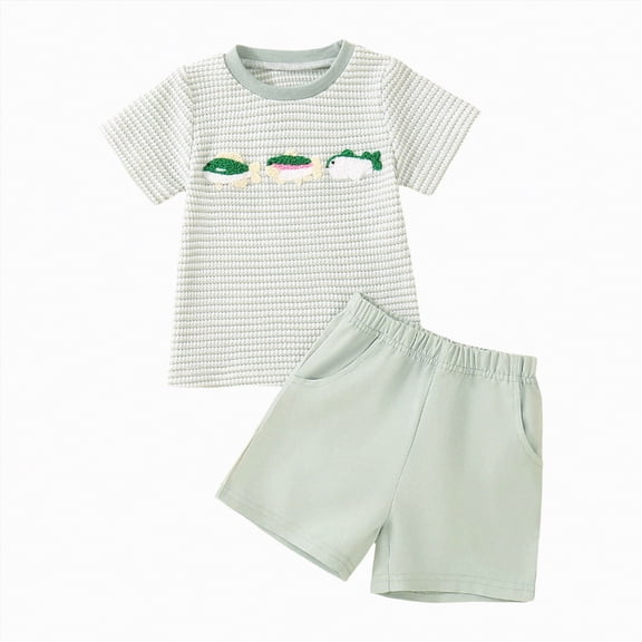 Toddler Boys Clothes Baby Shorts CLothes Set Kids Spring Summer Stripe Print Short-sleeved Running Suit 1t 2t 3t 4t 5t 6t Outfits Boy Two Pieces