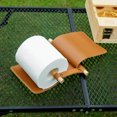 thumbnail image 3 of CreativeArrowy Outdoor Paper Towel Rack Organisation Waterproof Brown Portable PU+Wood Car Tissue Holder, 3 of 11