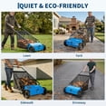 thumbnail image 7 of 26 Inch Push Lawn Sweeper, 7 Cu. ft Grass Cutter, 4 High-Speed Spinning Brushes, Durable Steel Construction, Walk-Behind Leaf & Grass Collector for Yard Cleanup, 7 of 7