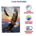 thumbnail image 5 of America Forever Soaring Bald Eagle Summer Garden Flag 12.5 x 18 inches Sunset Flying Bird Duo Double Sided Seasonal Yard Outdoor Decorative American Eagle Garden Flag, 5 of 5