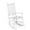 White, variant on Costway Outdoor Wooden Rocking Chair with Solid Rocking Base Slatted Seat & Back Patio White