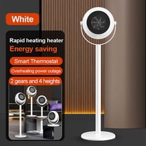 Floor Standing Space Heater - Adjustable Telescopic Warm Air Blower, Portable Electric Heater for Winter Home Office