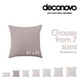 thumbnail image 6 of Deconovo Linen Throw Pillow Covers Square Solid Burlap Cushion Covers for Bed Couch Sofa Bench 16 x 16 inch Light Salmon Set of 4, 6 of 8