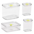 thumbnail image 2 of 1 Set Food Storage Jar Transparent Large Capacity Leakproof Moisture-proof Clear Grain Storage Box Tank Kitchen Supply, 2 of 8