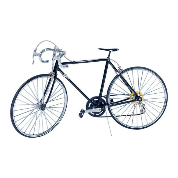 Mini bicicletas de juguete, vehículos, manualidades, regalo, modelo de metal 3D, aleación, clásico, para mayores de 17 años. negro