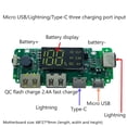 thumbnail image 4 of Usb Qc3.0 Módulo De Carga Rápida 18650 Cargador De Banco De Energía De Batería De Iones De Litio Yuarrent TO006057-00, 4 of 6