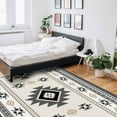 thumbnail image 6 of Area Rugs Indoor Non-Slip Rectangle Rug 2x3 Ft Aztec Gray Southwest Wind Bohemian Ethnic Wind Rug Rubber Backing Floor Mats Non Shedding Home Decor Carpet for Entryway Living Room, 6 of 8