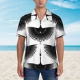 thumbnail image 4 of Flying Swan Bird Hawaiian Shirts For Men, Summer Short-Sleeve Relaxed-Fit Button-Down Shirts Medium, 4 of 9