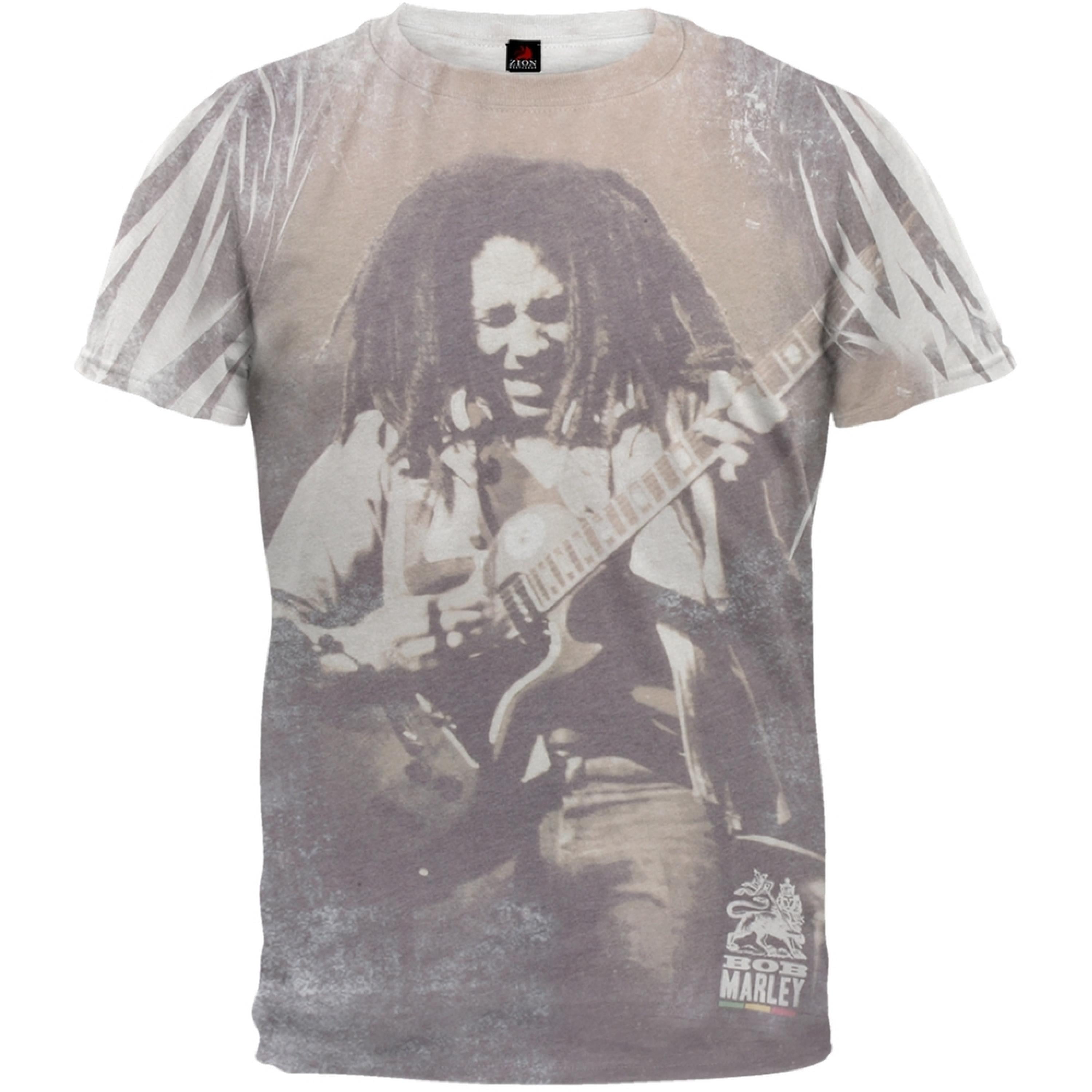 Bob Marley ギター Tシャツ XL Bob Marley Men's Concert Tie Dye T-shirt X-Large Tie-Dye