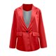thumbnail image 4 of Puntoco Mujeres Casual Manga Larga Sólido Turndown Collar Botones Moda Abrigo Liquidación Puntoco Puntoco-2684, 4 of 6