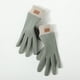 thumbnail image 5 of Guantes de invierno cálidos, resistentes al viento, de tejido de rayas, compatibles con pantallas táctiles y protección contra el frío. verde, 5 of 7