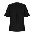 thumbnail image 7 of Wlynlyn Plus Size Tops for Women Dressy Casual Blouses Ruffle Short Sleeve V Neck Tunic Tops(XX-Large), 7 of 7
