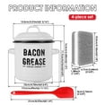 thumbnail image 2 of Fkszll White Metal with Lid Meat Grease Container, 2 of 8