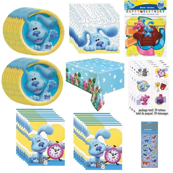 Unique Blue's Clues Birthday Party Supply Sets with Accessories