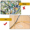 thumbnail image 4 of 120 clips adhesivos para cables, clips para gestión de cables, organizador de cables transparente, soporte para cables,, 4 of 5