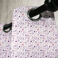 thumbnail image 3 of Ambesonne Geometric Grommet Curtain, Circulars, 50" x 108", Pink Violet, 3 of 6