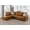 Ginger, variant on Star Home Living Corp Ben Faux Leather Left Sectional Sofa in Black/White